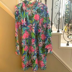 Lilly Pulitzer 3/4 zip long sleeve dress. NWOT